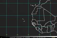 METEOSAT-8 Eastern Atlantic satellite image (Visible)
