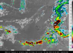 GOES-16 Eastern Atlantic satellite image (Infrared, enhanced) GOES-16 Eastern Atlantic satellite image (Infrared, enhanced)