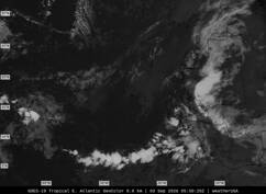 GOES-16 Eastern Atlantic satellite image (Visible) GOES-16 Eastern Atlantic satellite image (Visible)