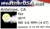 Click for Forecast for Antelope, California from weatherUSA.net
