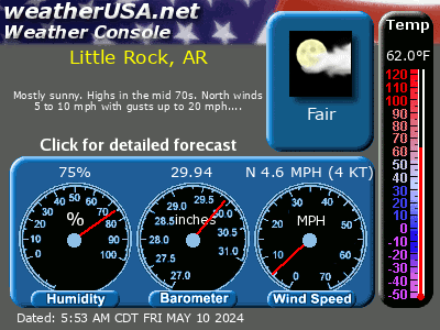 Little Rock Conditions / WeatherUSA.net