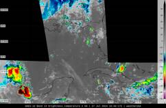 GOES-16 Western Atlantic satellite image (Infrared, enhanced)