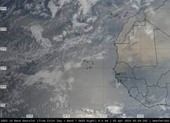 GOES-16 Eastern Atlantic satellite image (Visible) GOES-16 Eastern Atlantic satellite image (Visible)