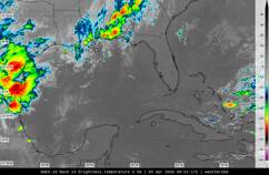 GOES-16 Western Atlantic satellite image (Infrared, enhanced) GOES-16 Western Atlantic satellite image (Infrared, enhanced)